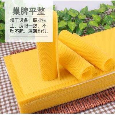 中蜂巢础中蜂专用蜂蜡蜂巢蜜蜂标准养蜂巢基皮巢脾中蜂深房巢础