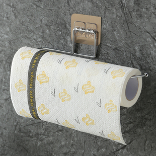 厨房用纸架冰箱挂架收纳不锈钢厕所卫生间纸巾架浴室免打孔卷纸架