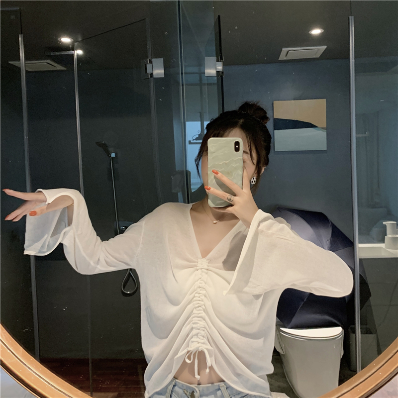 Real shot real price Korean version beautiful back suspender vest for women's little sexy outer wear contrast color sleeveless bottomed versatile top