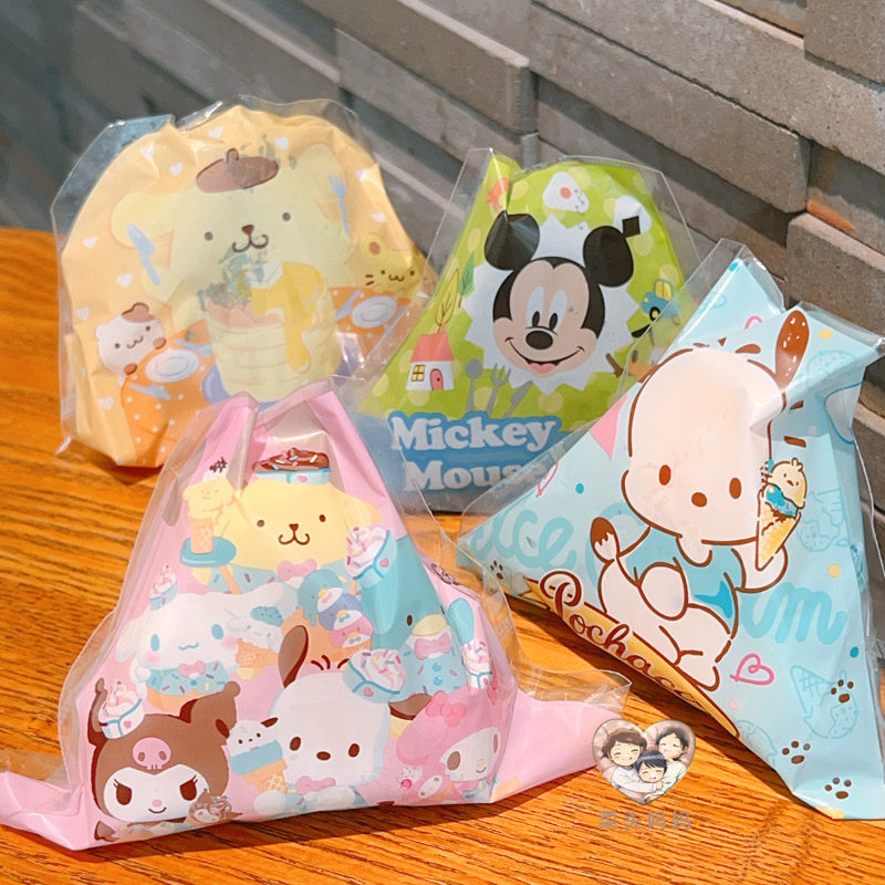 日本三角饭团包装袋纸专用海苔寿司diy模具袋子食品级卡通迪士尼