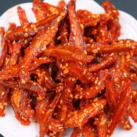蜜汁香辣500g即食特产下饭小银鱼