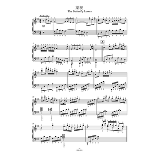 The Butterfly Lovers梁祝 钢琴谱 全指法谱 高清正版完整版