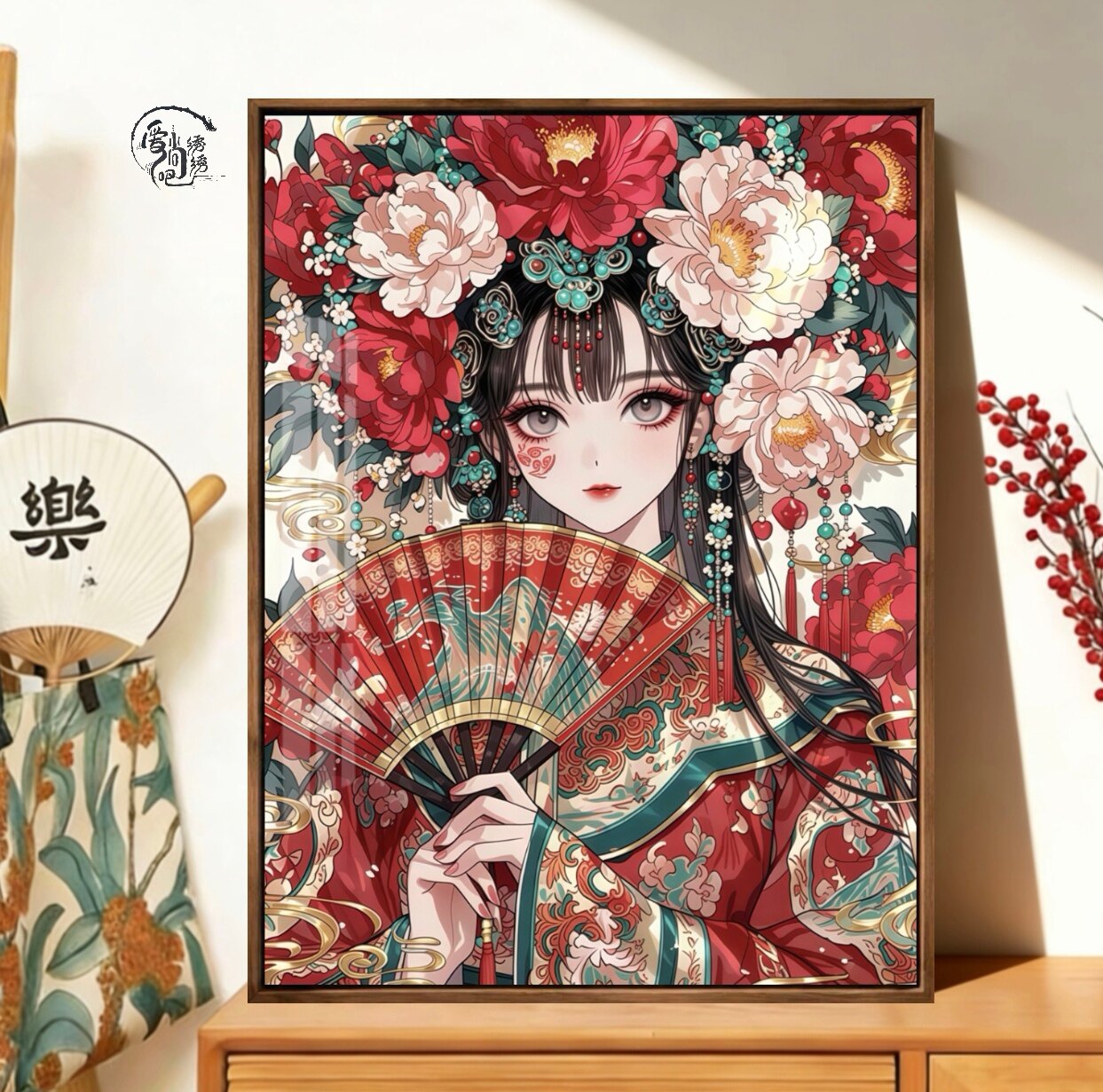 古风花仙子十字绣新款高颜值ins唯美人物线绣客厅卧室手工diy刺绣