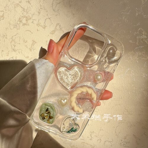 苹果17promax原创闪粉滴胶手机壳