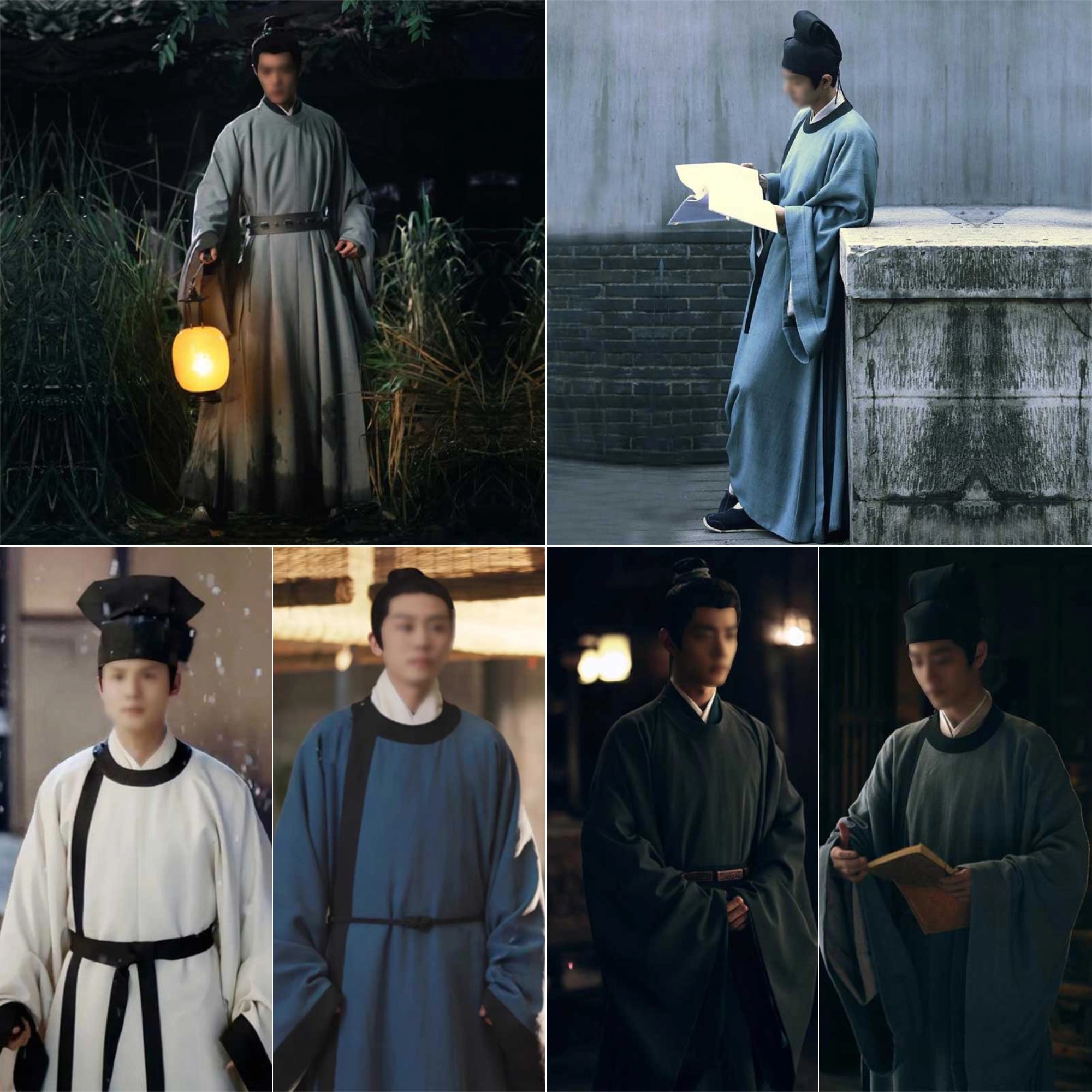 影视古装明朝书生圆领袍大袖衫