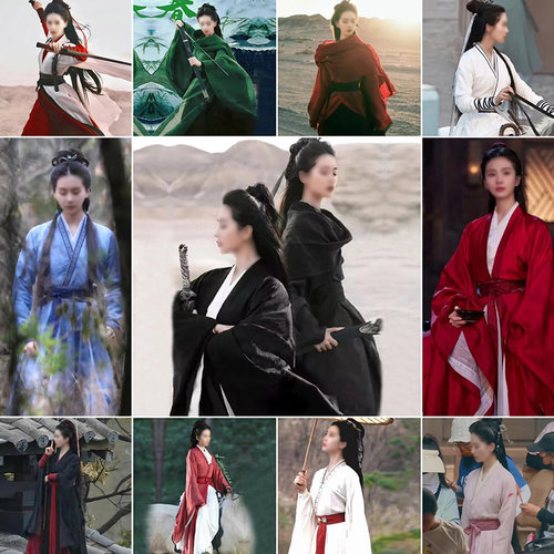 魏晋风齐腰襦裙女飘逸仙气中国风