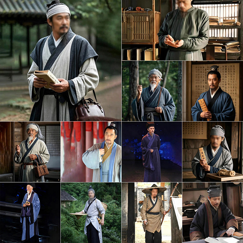 影视古装神医扮演套装扁鹊李时珍张仲景郎中大夫医生网剧短剧服装