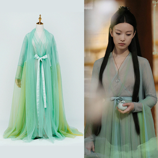 宸汐缘同款 清新淡雅仙气汉服超仙飘逸学生古风舞台演出女汉服 古装