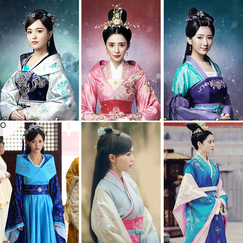 影视锦绣未央古装服装唐嫣李未央唐风汉服李长茹女仙女公主演出服