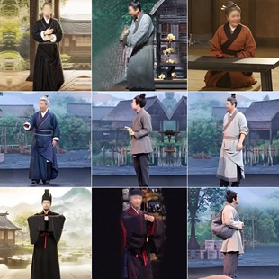 简牍探中华尹湾汉简汉服太守丞相县令王爷大臣家丁仆人棉麻演出服