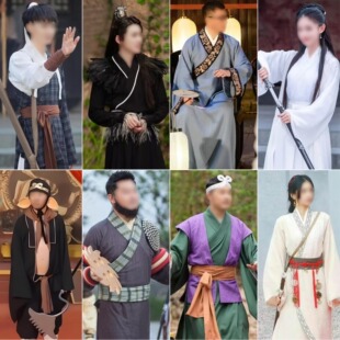 影视古装演出服装周伯通唐僧沙僧猪八戒裘千尺金轮法王李莫愁同款