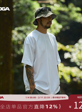 SHOGA纯色速干短袖t恤男夏吸湿coolmax纤维半袖宽松百搭休闲上衣