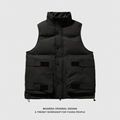 大口袋户外工装 男士 马甲保暖外搭无袖 马切达冬季 棉衣潮牌美式 外套