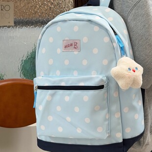 小清新可爱少女心双肩包女简约休闲百搭学生书包上课旅行轻便背包