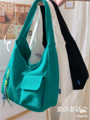大容量托特包女 日系ins风简约大学生手提袋百搭上课通勤单肩包包