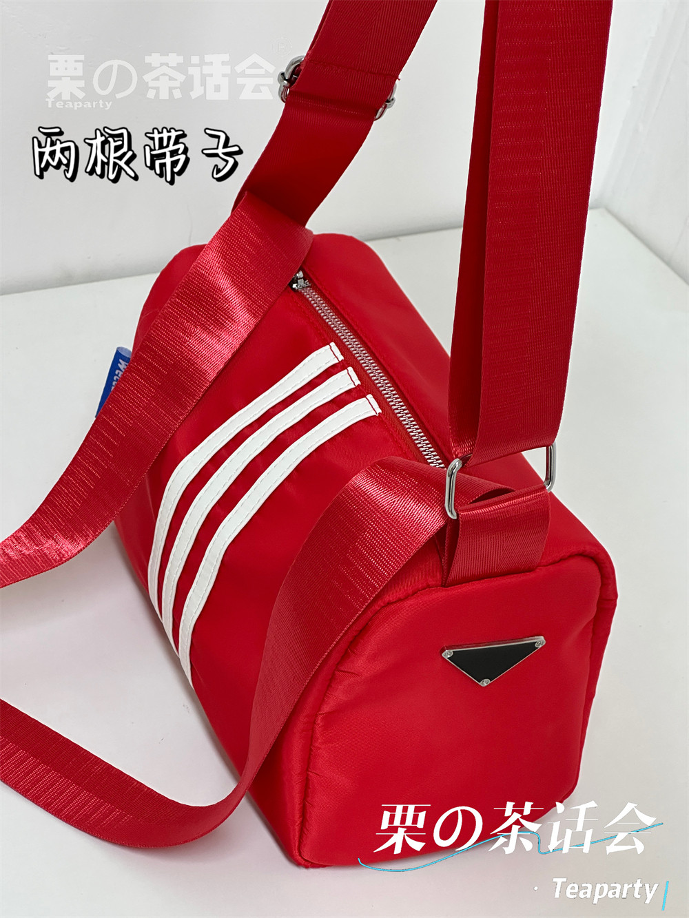 红色潮牌包包女 日系ins风简约百搭学生通勤骑行单肩包斜挎包轻便,箱包皮具/热销女包/男包,通用款女包,淘宝优惠券,粉丝福利购,淘宝优惠卷