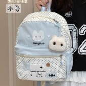 茶话会学院风书包女高中初中女生大容量双肩包轻便旅行学生小背包