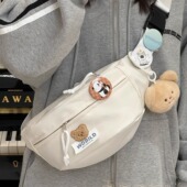 韩国ins风可爱少女轻便胸包 2025新款 休闲腰包学生斜挎包小包包女