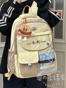 学院风可爱书包女初中女生高中学生双肩包大容量减负旅行电脑背包