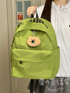 高颜值小众日系休闲百搭书包女学生初中女生双肩包旅游轻便背包潮