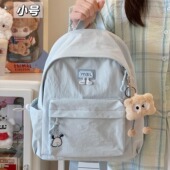 日系简约ins小众书包女生 初中高中大学生双肩包轻便通勤旅行背包