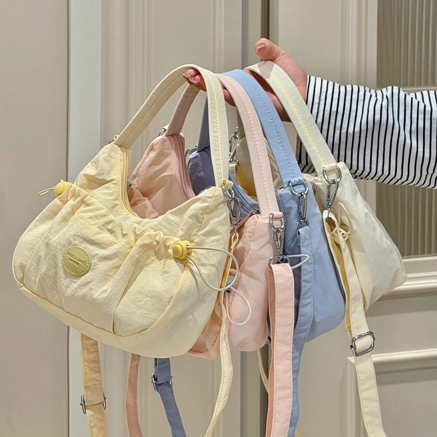 日系ins风软妹可爱少女斜挎包 轻便小包包学生休闲百搭迷你饺子包