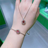 新本年SNAKE生肖蛇珍珠红绳手链跳动 心项链 耳钉本命年手饰配女