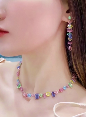 【新品】gema爱心项链女粉红色手