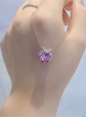 水晶女耳环贝拉项链V百搭锁骨连