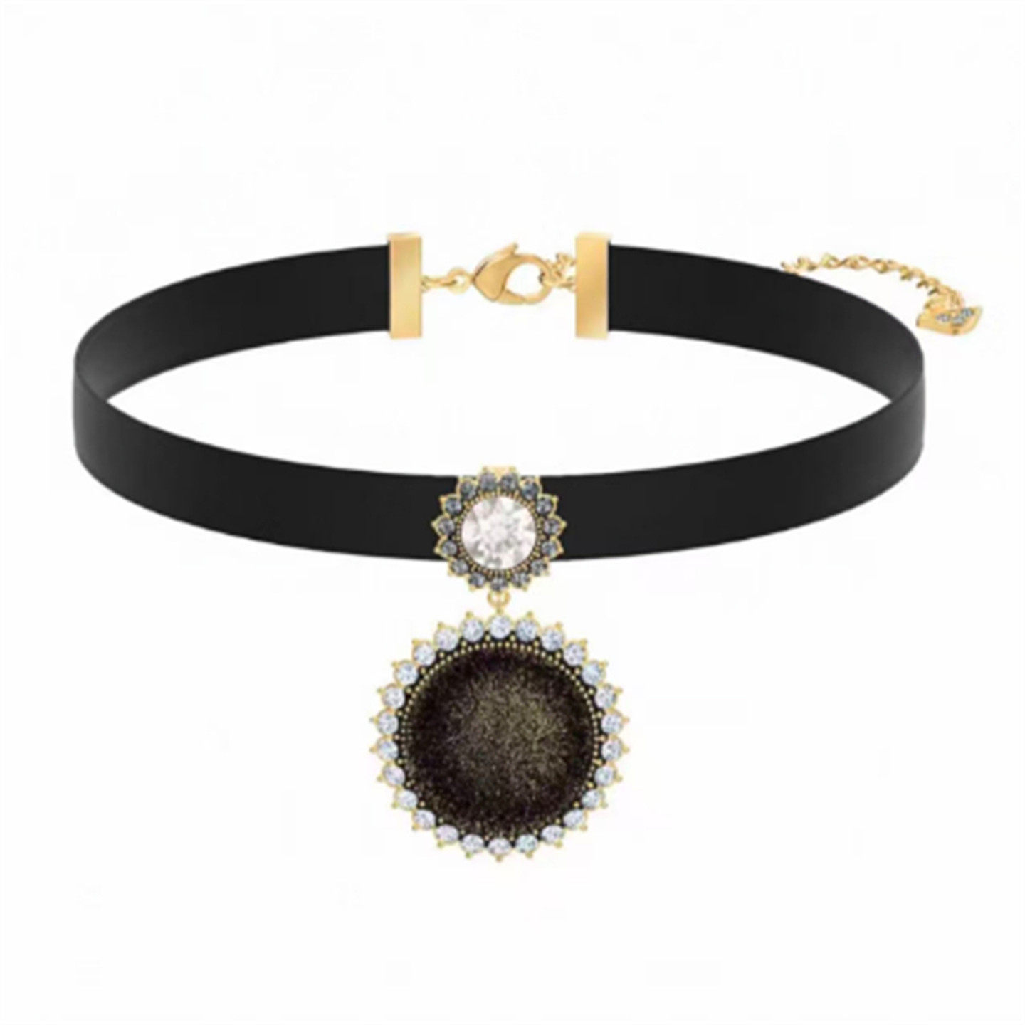 蓝宝石项链女手镯复古耳环宫廷颈链锁骨链巴洛克风水滴珍珠手链女