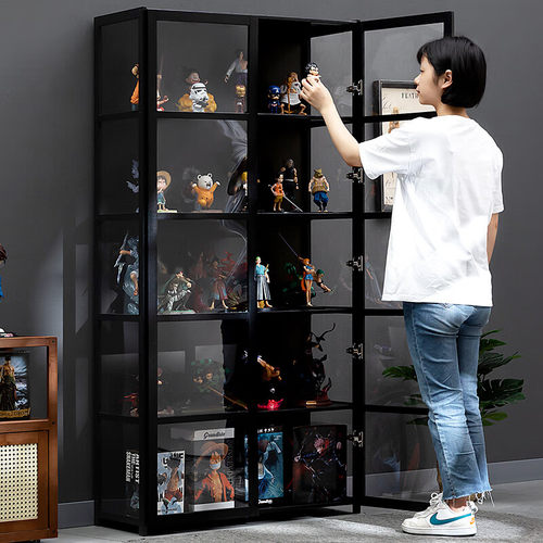 泡泡玛特展示盒子玩偶盲盒展示架