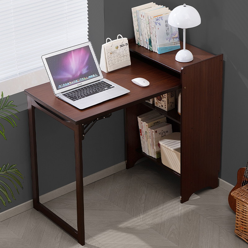 折叠书桌电脑桌小户型书柜书架