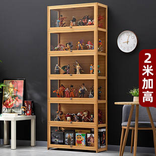 手办展示架乐高盲盒收纳架泡泡玛特防尘儿童亚克力透明大容量摆柜