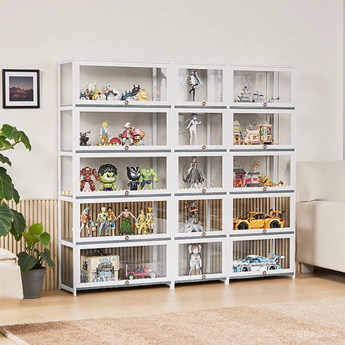 手办展示柜乐高积木透明收纳家用