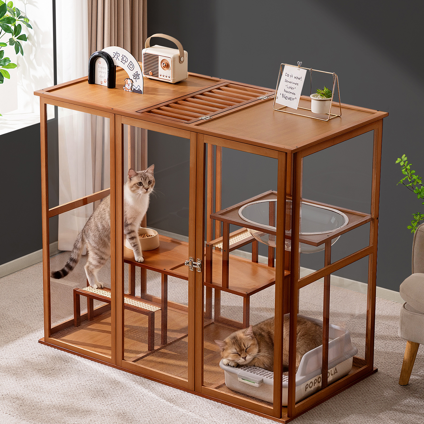 猫别墅轻奢猫窝家用室内猫笼超大