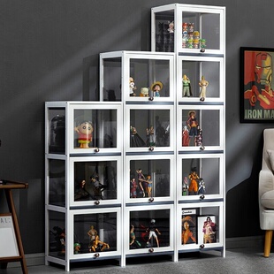 手办乐高展示柜家用防尘柜玻璃柜收纳积木公仔模型收藏展示架透明