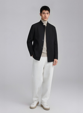 CA336 机场货 卡秋冬男毛呢大衣 羊毛单排扣保暖外套时尚都市