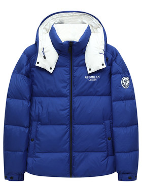 H1357冬季男式羽绒服 鸭绒商务休闲保暖防风外套 蓝色