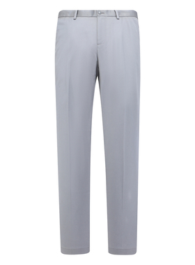 J1658KMQ春秋男式休闲裤 棉中腰修身商务休闲长裤弹力 灰色