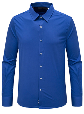 LS56芙L克S牌男式春秋长袖衬衫 棉百搭商务休闲免烫上衣 时尚都市