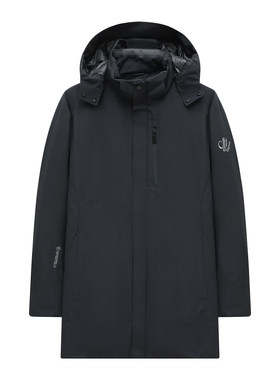 H1360冬季男式羽绒服 白鸭绒商务休闲保暖防风外套 黑色