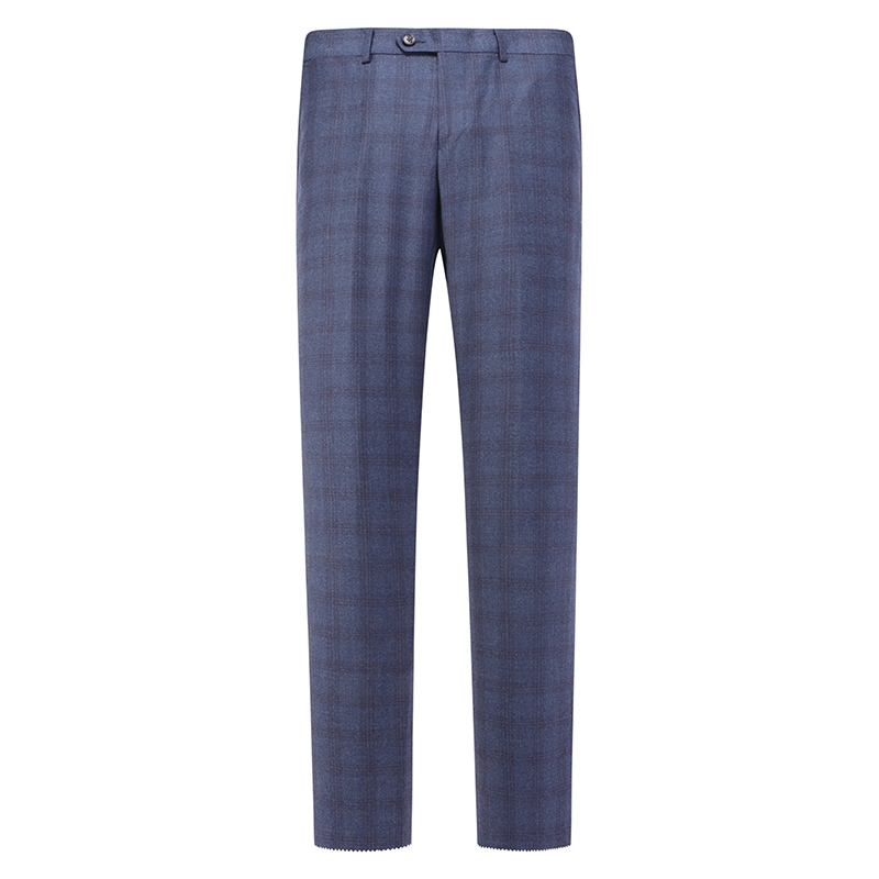 J1606鸟春秋款男式西裤 绵羊毛意大利面料中腰修身商务休闲长裤