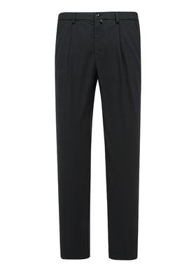 SL130仕东春秋厚度男式休闲裤 中腰直筒商务休闲长裤 黑色