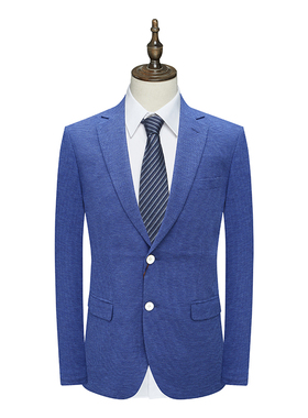 CA339 机场货 卡春秋男薄款西服 蚕丝两粒扣无开衩商务西装半内衬