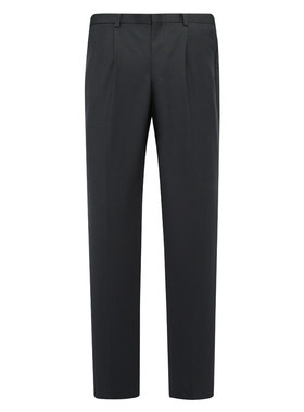 MY533美春秋男式西裤 羊毛中腰直筒商务休闲长裤 黑色310L93