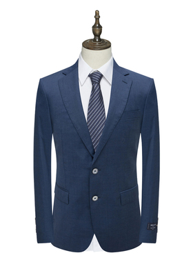 B1512鸟牌男式春秋西服绵羊毛110'S意大利面料修身商务西装211005