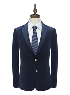 B1596鸟男式春秋西服 两粒扣后中开衩商务西装 223001