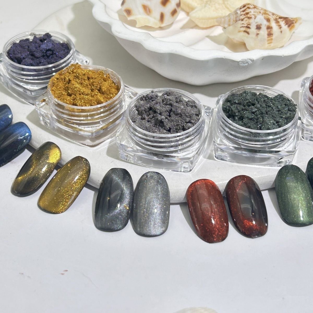 3D导磁吸磁粉猫眼粉纯磁吸追光猫眼粉调胶美甲粉美甲饰品diy材料