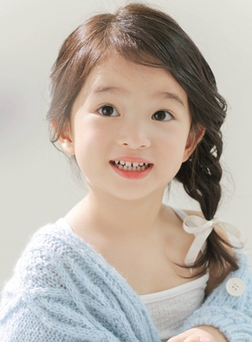 儿童摄影女宝可爱主题服装蝴蝶蜻蜓梦幻3-4岁蓝色毛线款摄影服饰