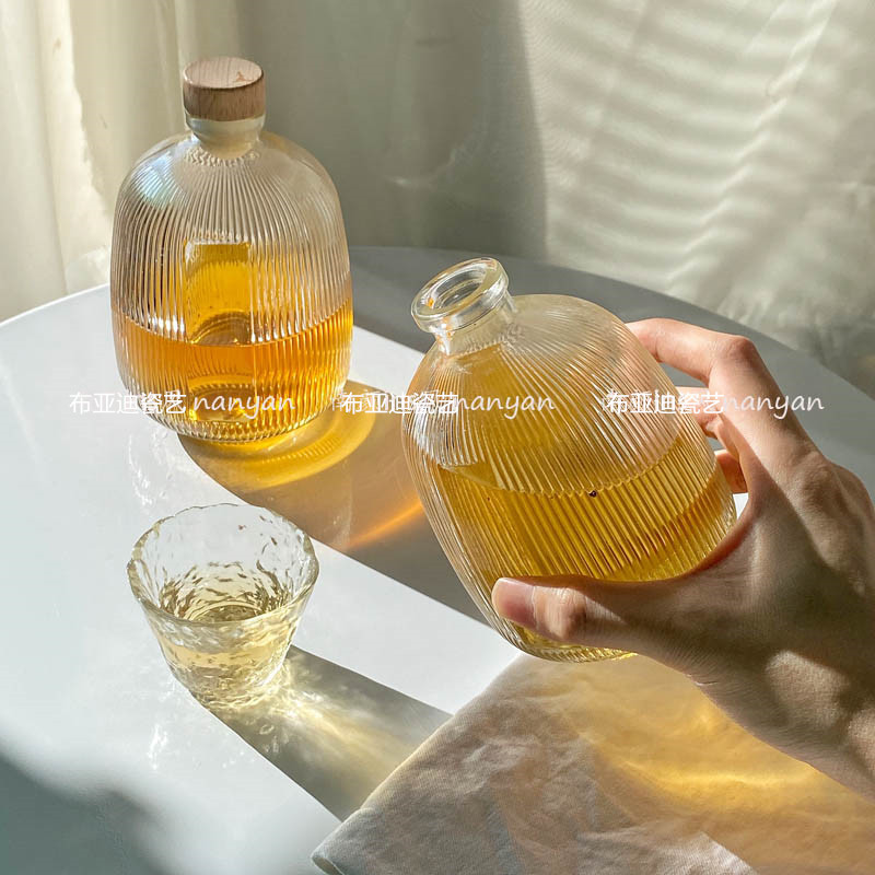 甜酒果酒玻璃瓶小酒瓶分装容器
